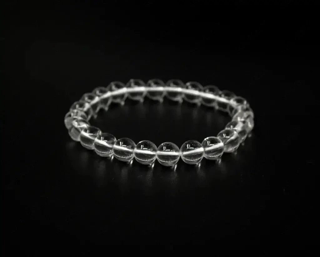 clear quartz bracelet 8mm 01 clear quartz bracelet 8mm 01