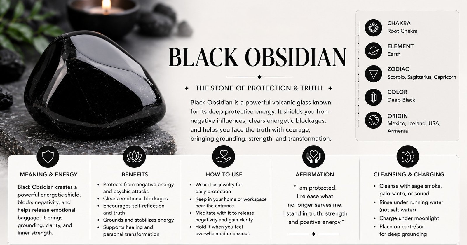 black obsidian