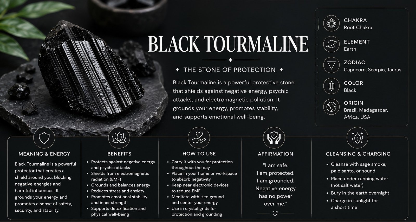 black tourmaline
